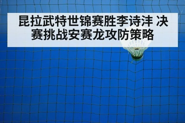 昆拉武特世锦赛胜李诗沣 决赛挑战安赛龙攻防策略